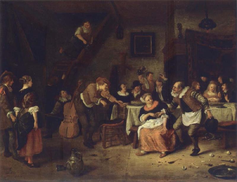 Jan Steen Peasant wedding oil painting image